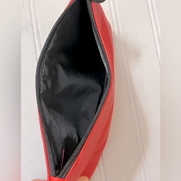 Ipsy Cosmetics Bags Zipper Pouch Red‎ Masquerade Leopard Print Makeup Bags NWOT - Picture 5 of 12